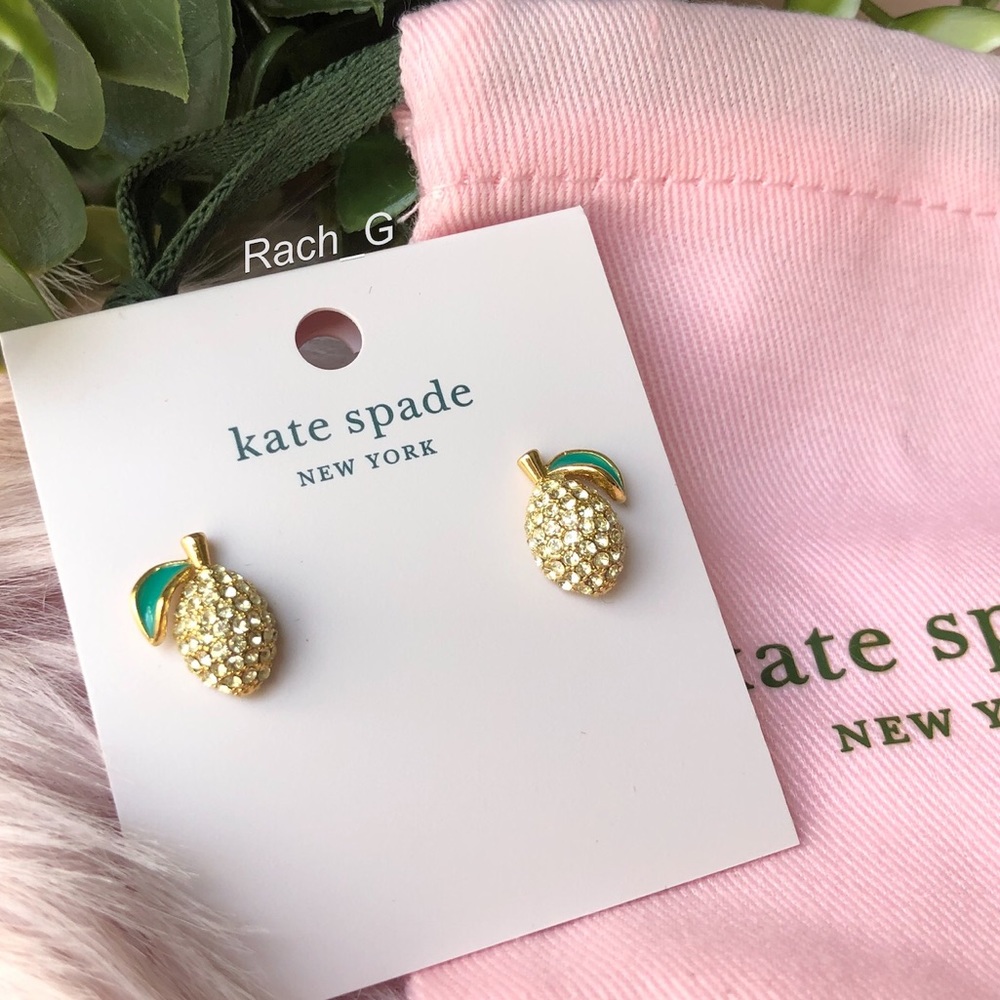 Kate Spade Perfect Picnic Lemon Studs - Picture 2 of 5